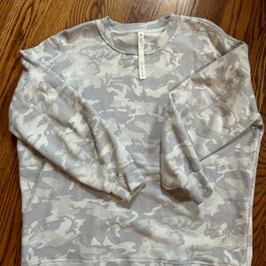 Lululemon Gray Camo Sweatshirt- Size L